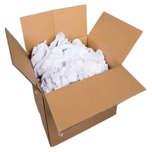 White Rags - 50 lb box of rags
